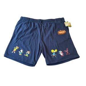 NWT Men’s 3XL Nickelodeon Rugrats Shorts Navy 90s Cartoon